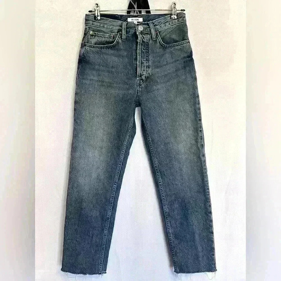 Re/Done Denim - RE/DONE 70’s Stovepipe Button Fly Straight Leg Jeans Size 27